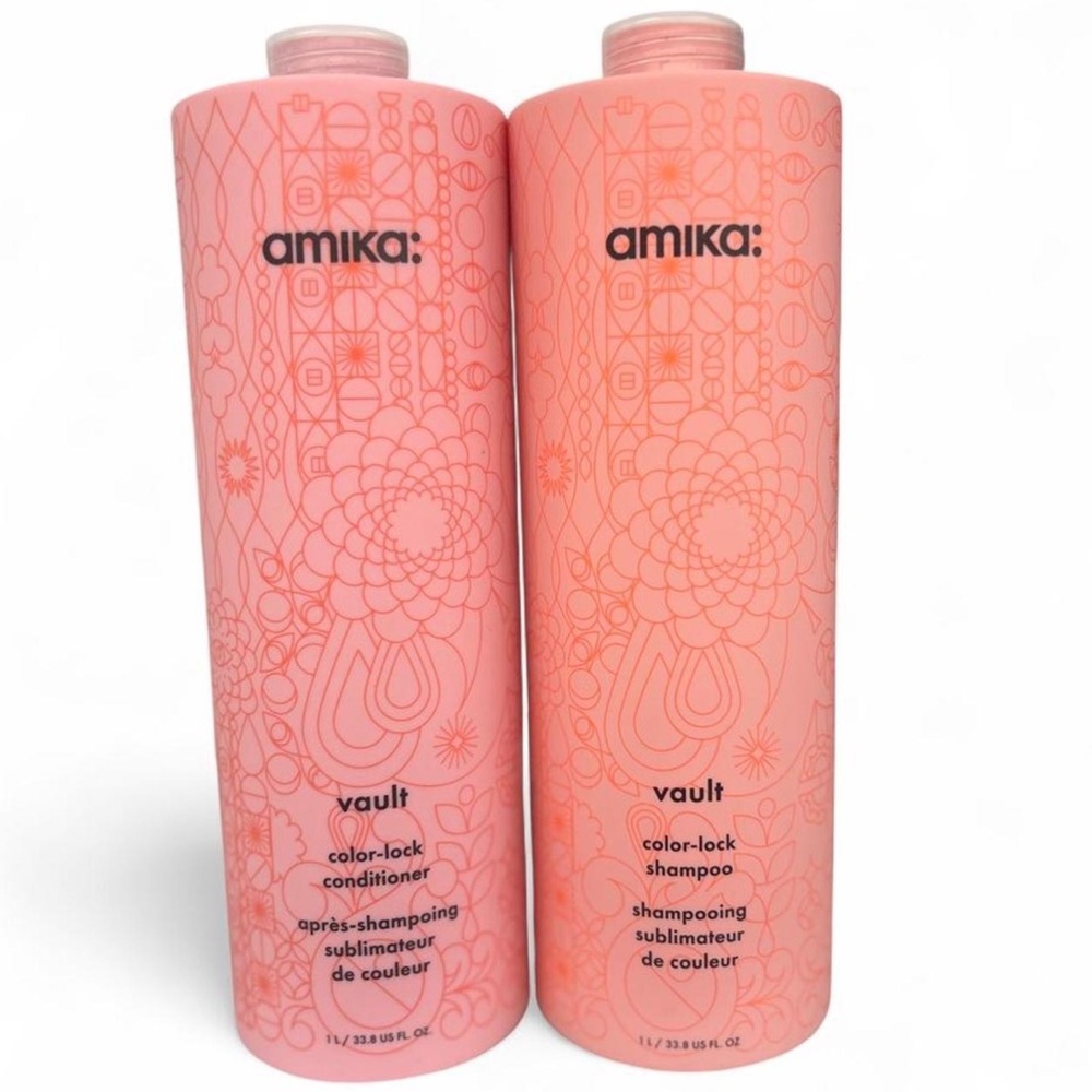 New Amika Vault Color-Lock Shampoo & Conditioner Duo. Sealed.